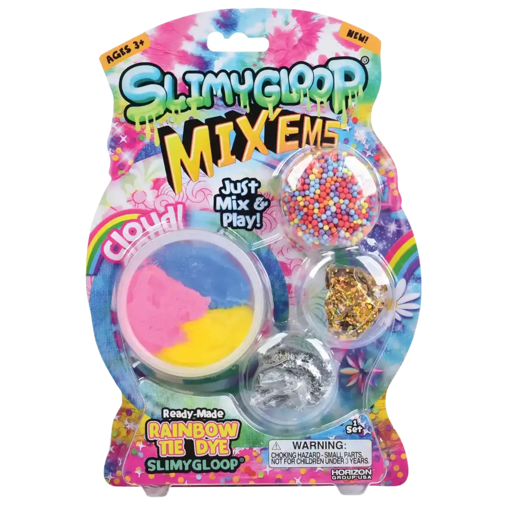 Slimygloop Play-Doh | Mix'Ems Rainbow Tie Dye Slime 